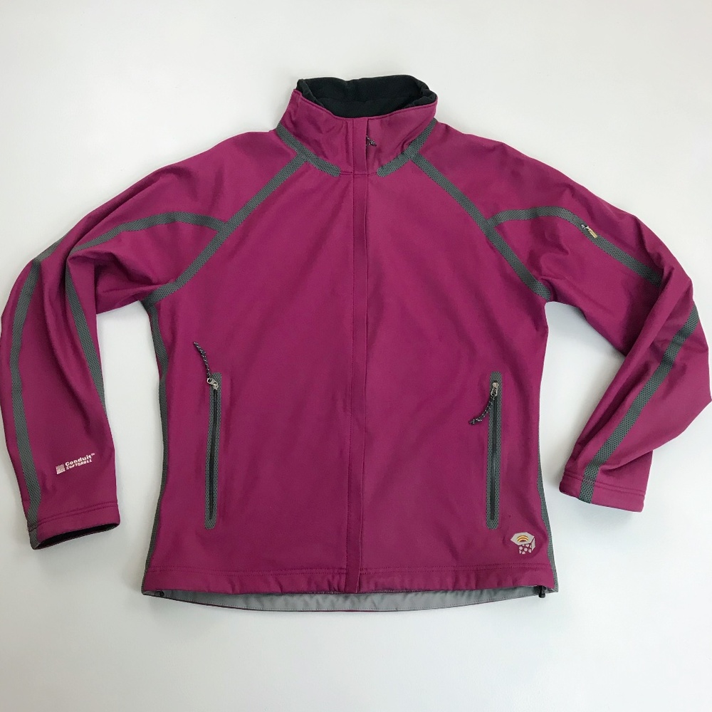 MOUNTAIN HARDWARE Conduit Soft Shell Jacket SZ 12 Outdoor Multisport Mulberry
